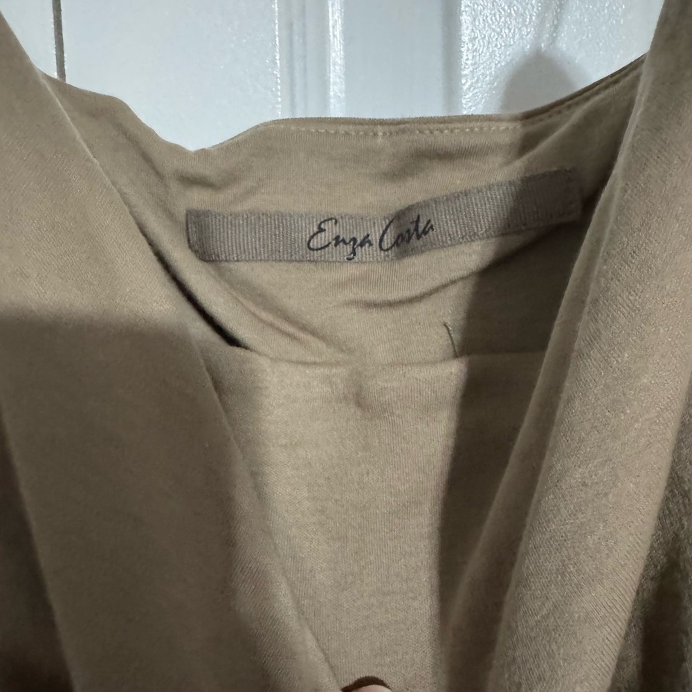 Enza Cami Tank Top in Olive Oil - Picture 7 of 7